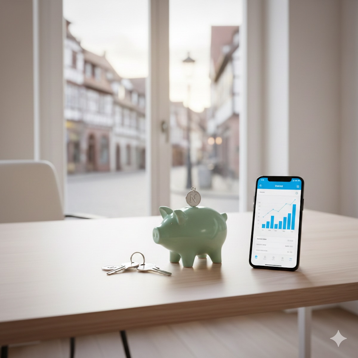 Vergleich zwischen Barkaution und Mietkautionsversicherung für Wohnungen in Nürnberg und Fürth.