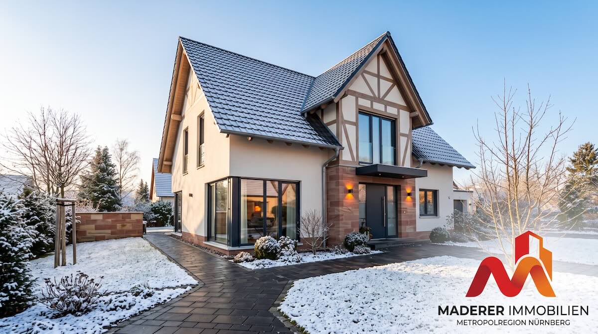 Haus winterfest machen Nürnberg, Immobilie Frostschutz Franken, Wintercheck Haus Fürth, Maderer Immobilien