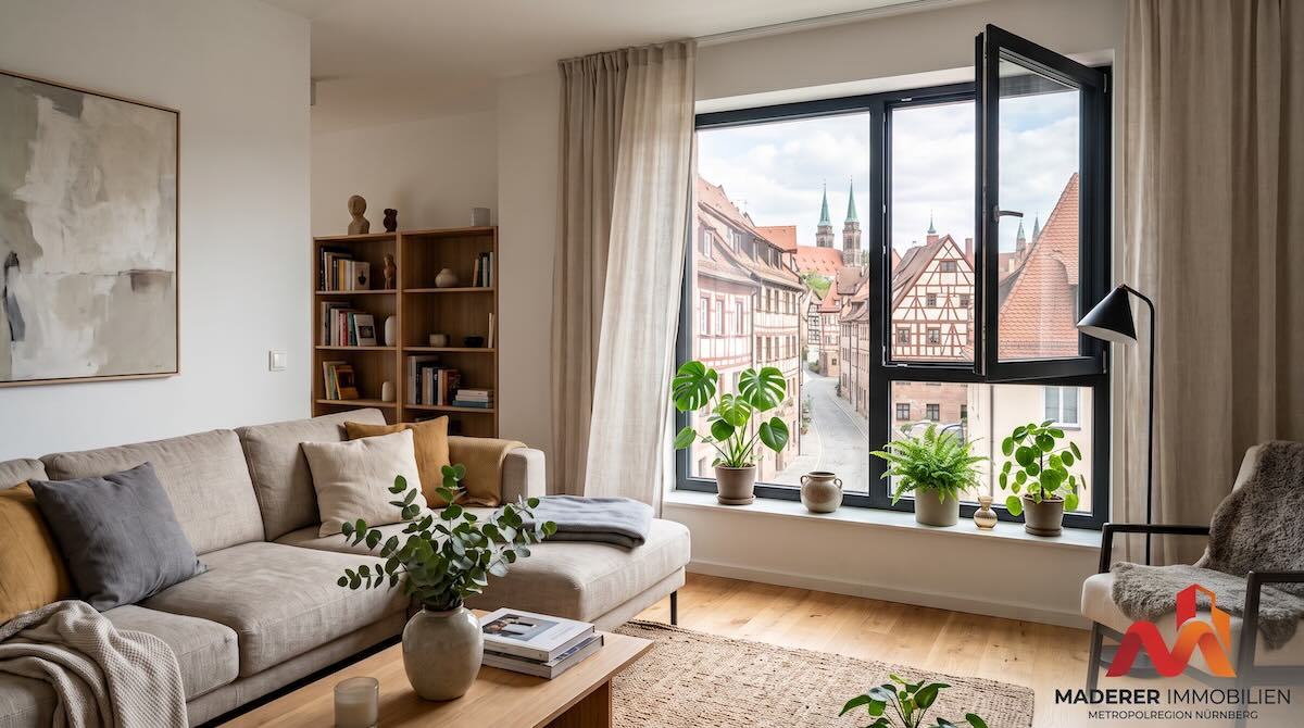 Schimmel vermeiden Nürnberg, Richtig lüften Wohnung, Maderer Immobilien Franken, Mietminderung Schimmel