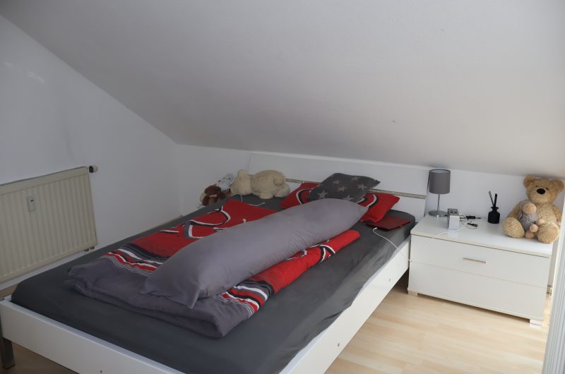 Schlafzimmer der gemütlichen 2 Zimmer Wohnung