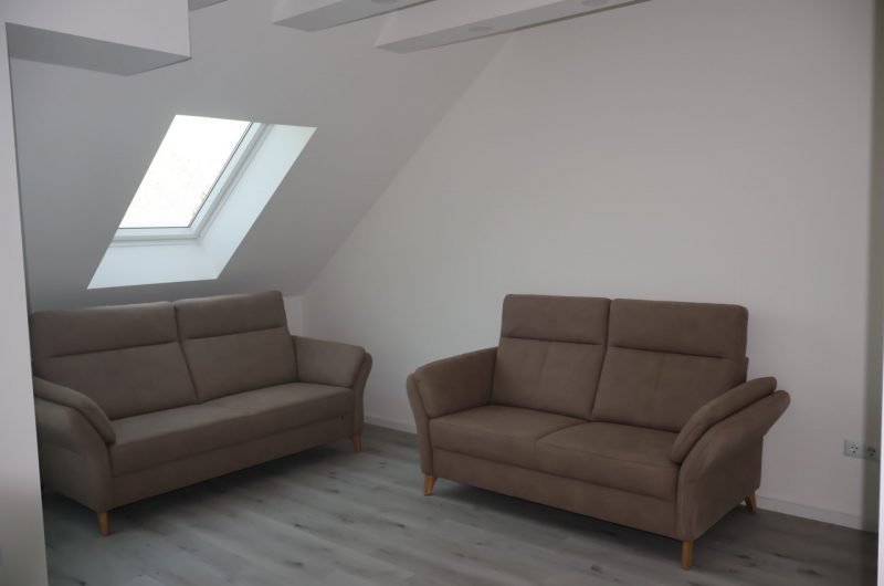 Wohnbereich der DG-Wohnung in Nürnberg