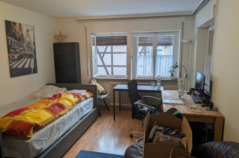 Wohnbereich der 1 Zimmer Wohnung