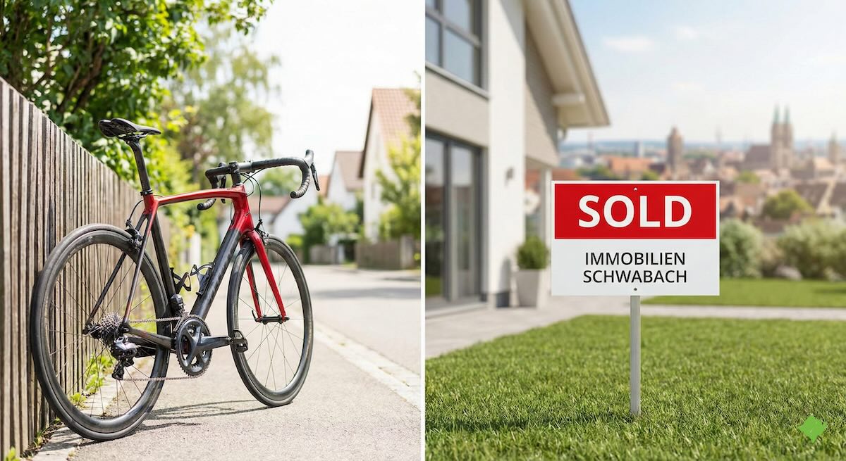 Marktbericht von Maderer Immobilien: Ein Vergleich der Immobilien-Standorte Schwabach-Nord (Wolkersdorf, Penzendorf, Eichwasen) und Nürnberg-Süd für Verkäufer.