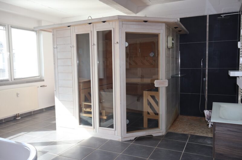 Erdgeschoss-Sauna-Badezimmer