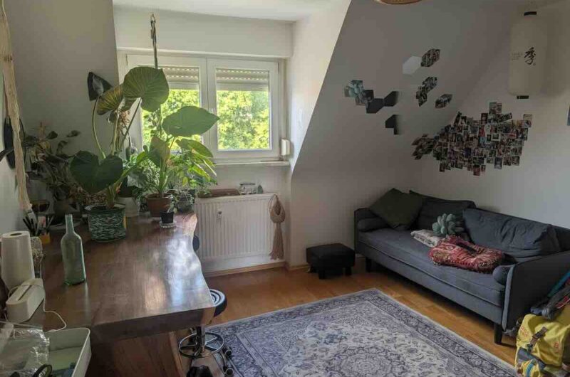 Gemütliches Wohnzimmer mit viel Tageslicht und Raum für Entspannung am Jakobsplatz – Maderer Immobilien